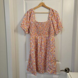 NWT - Noisy May Flora Printed Smock Dress